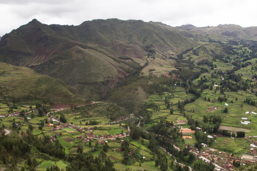 inkakaupunki Pisacin rauniot Perun Pyhässä laaksossa