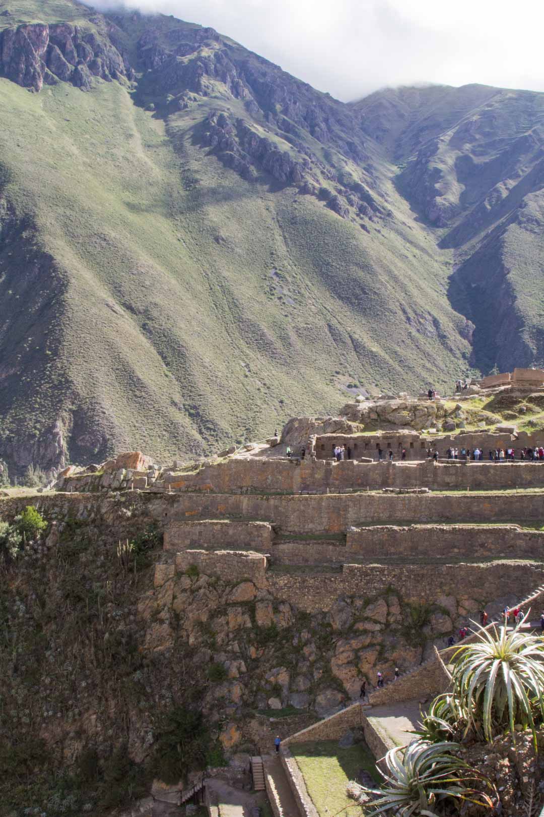 inkojen Ollantaytambon rauniot Perun Pyhässä laaksossa