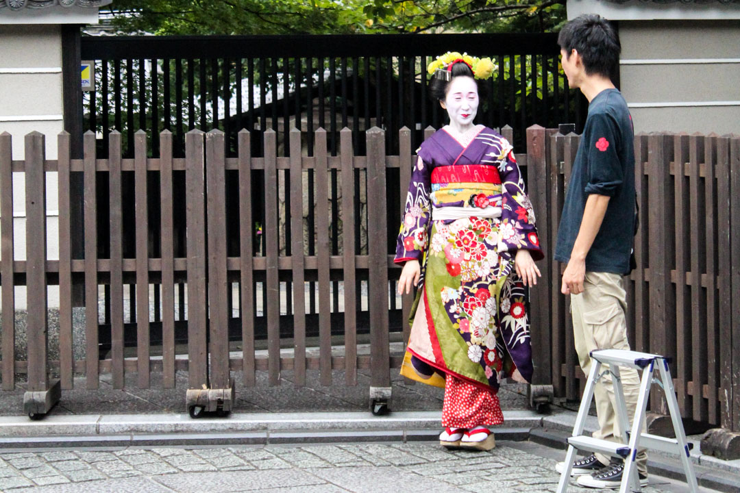 geisha Kiotossa Japanissa