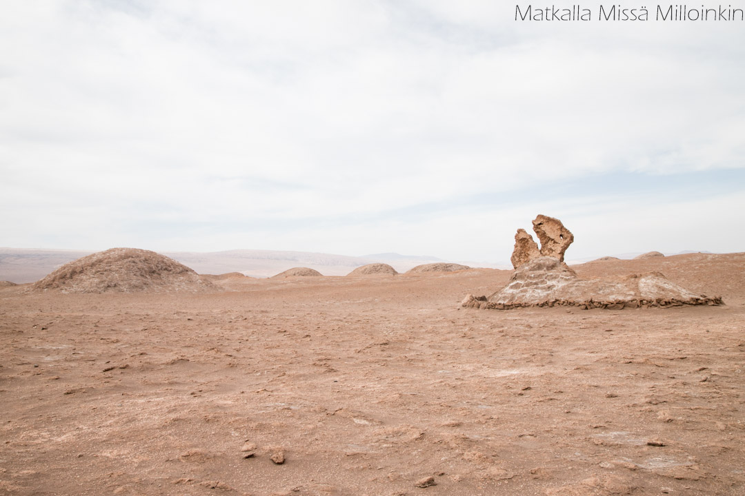 kivimuodostelma Valle de la Luna -laaksossa Chilessä