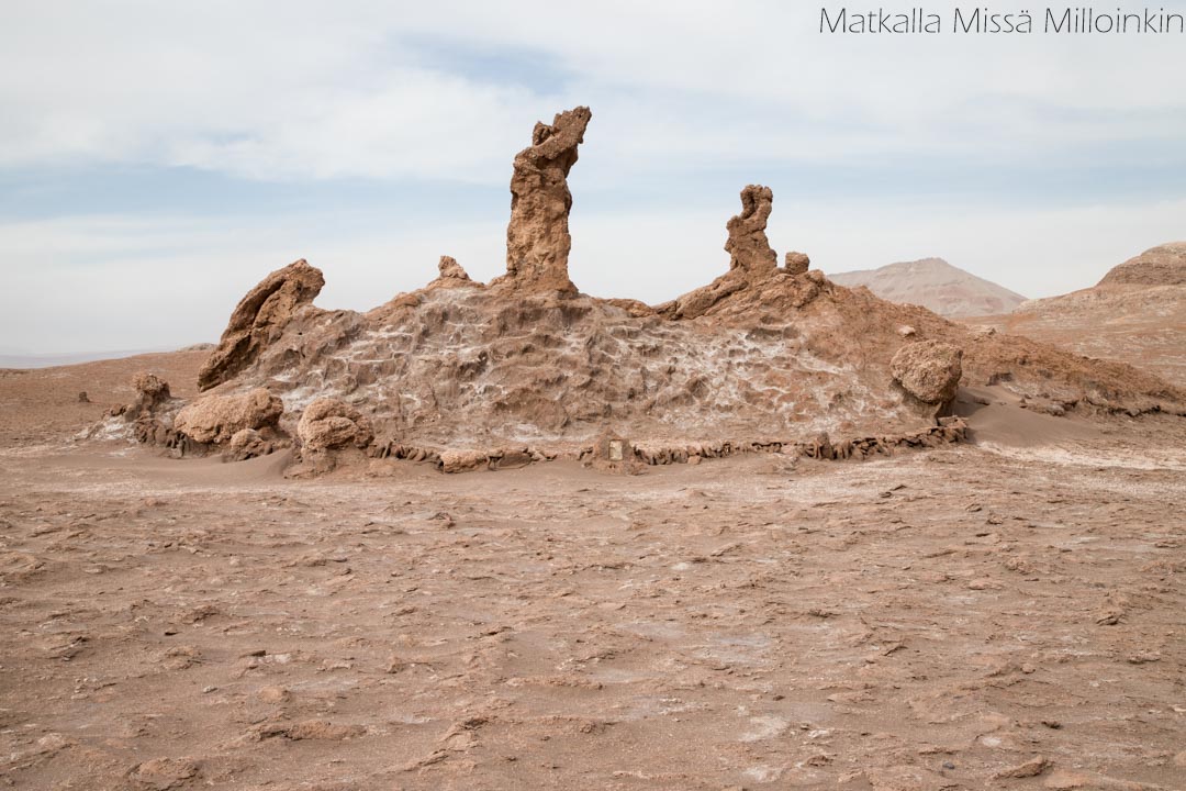 Las Tres Marias -kivimuodostelma Valle de la Luna Chile