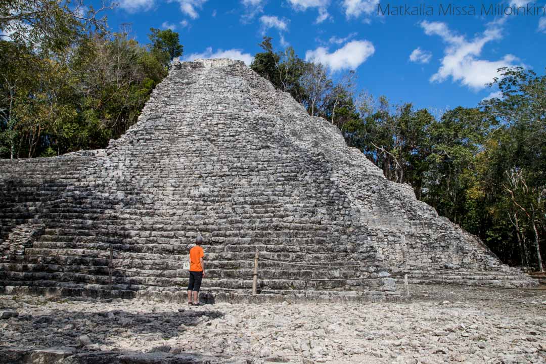 Nohoch Mul-pyramidi Coba Meksiko