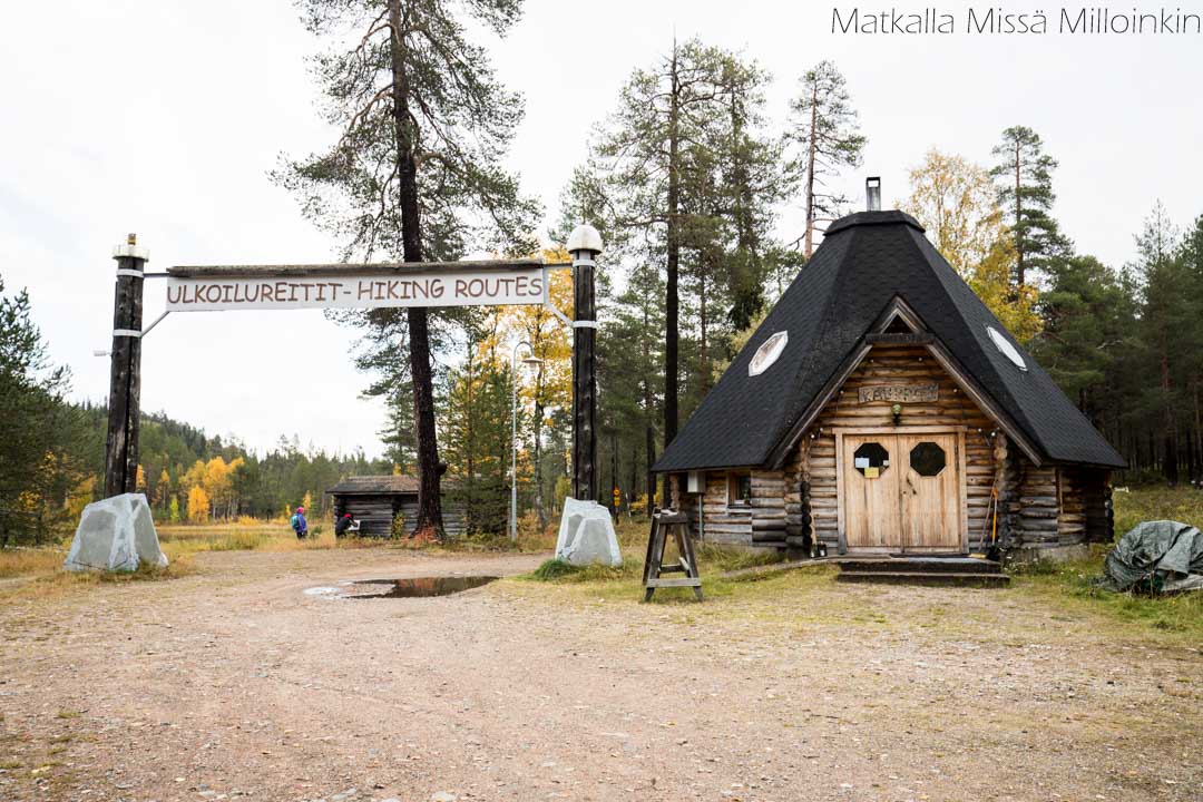 Sallan tunturikeskus reittien lähtöpiste