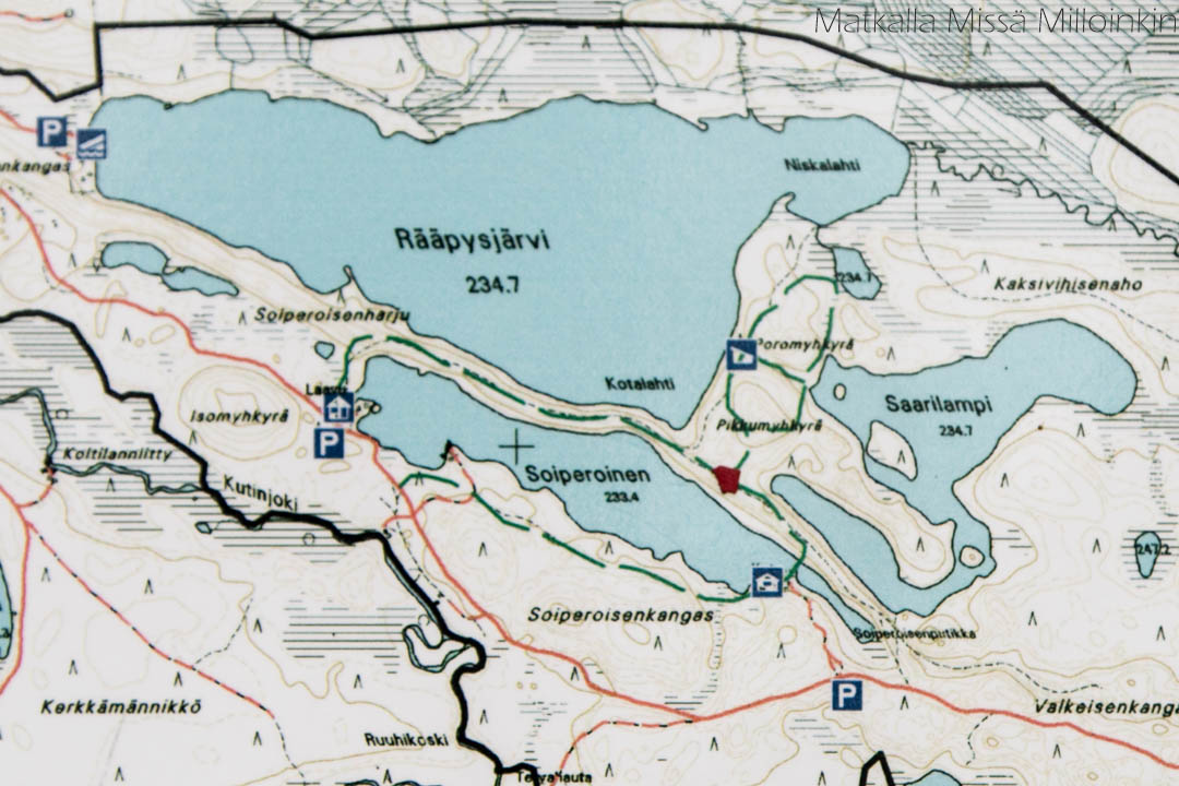 Soiperoinen reitit kartta