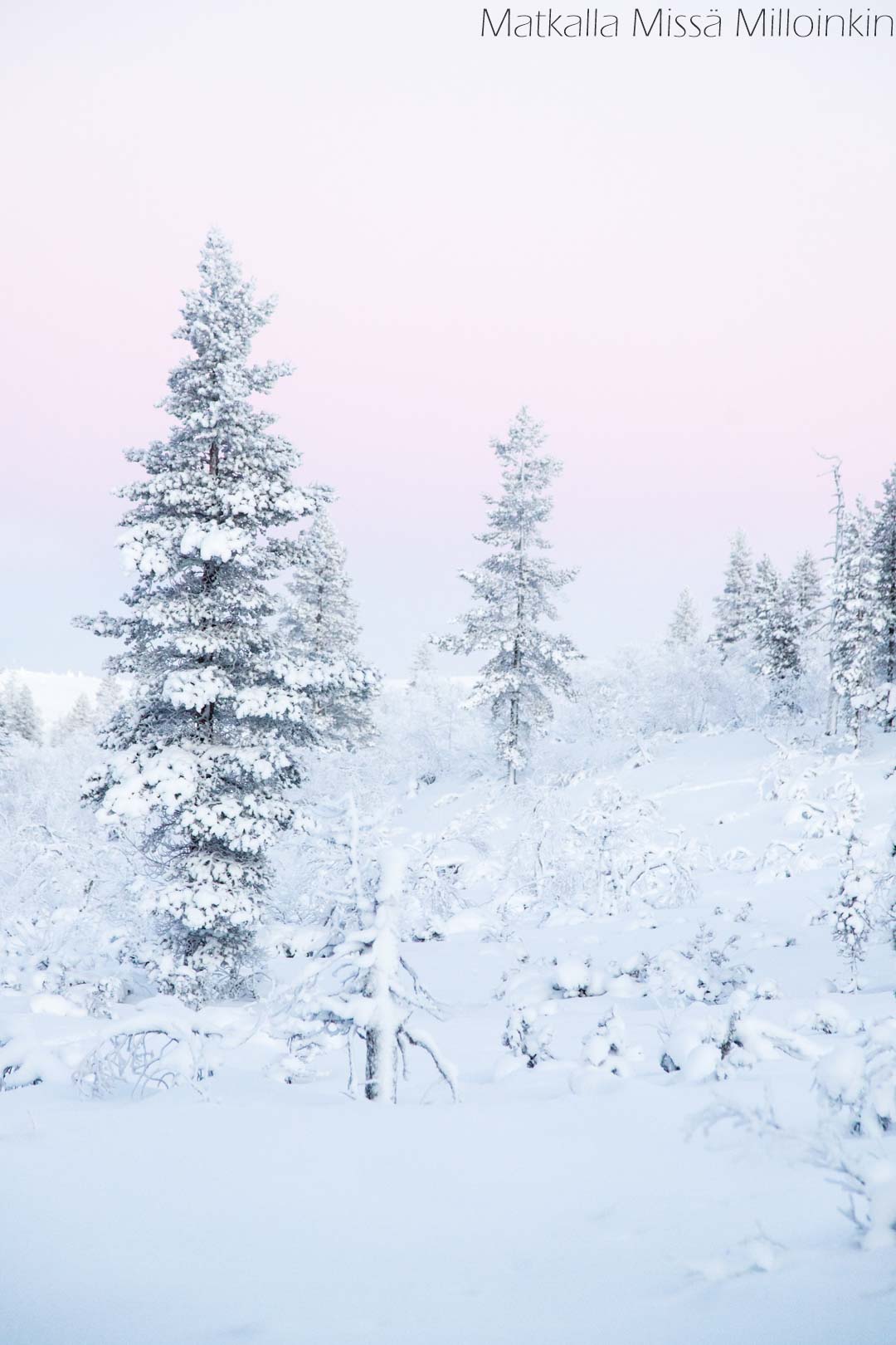 Kiirunapolku talvella kaamosaikana, Urho Kekkosen kansallispuisto