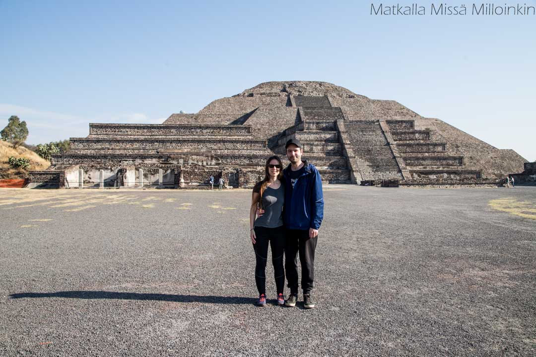 Teotihuacan rauniot Meksiko