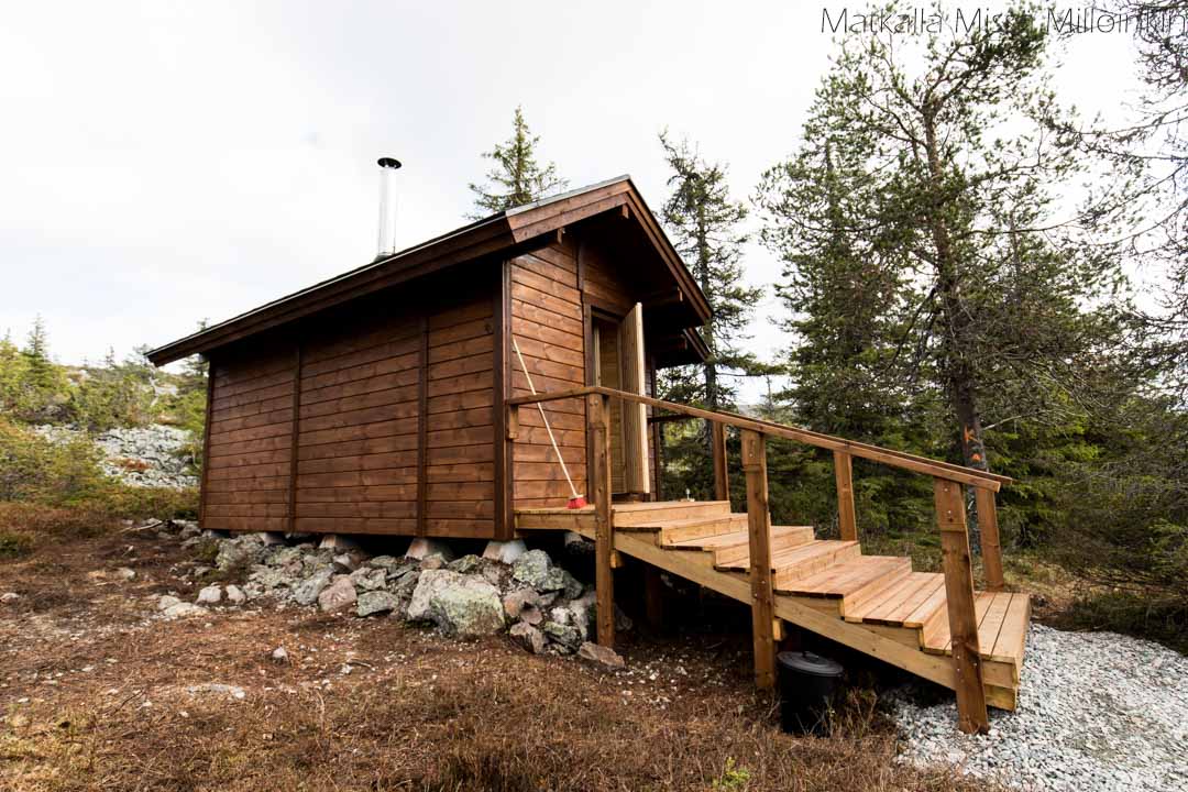 Moloslaen kierros, Pallas-Yllästunturin kansallispuisto-31 Aakenustupa, autiotupa