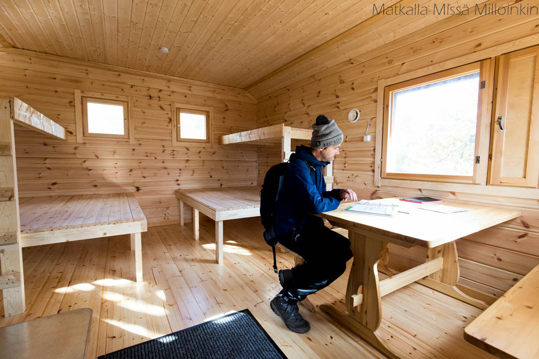 Moloslaen kierros, Pallas-Yllästunturin kansallispuisto-32 Aakenustupa, autiotupa
