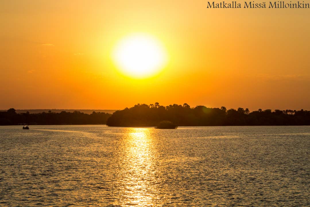 risteily Sambesi-joella Zimbabwe