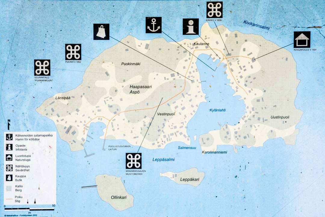 Haapasaari kartta