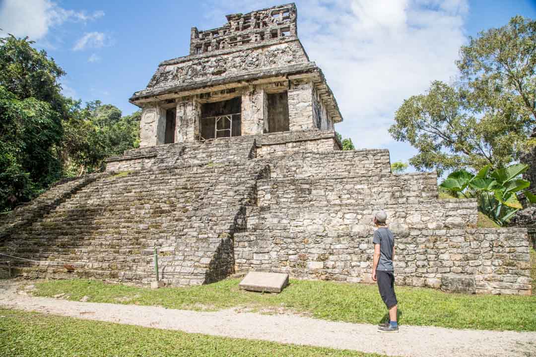 Palenque maya-raunio Meksiko