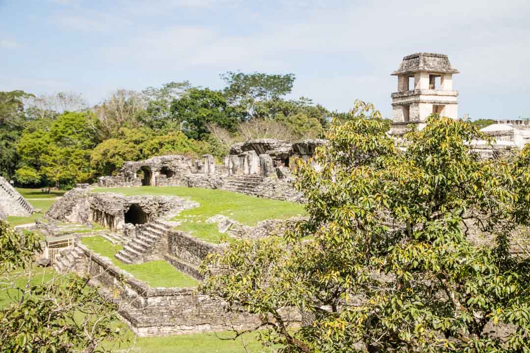 Palenque maya-raunio Meksiko