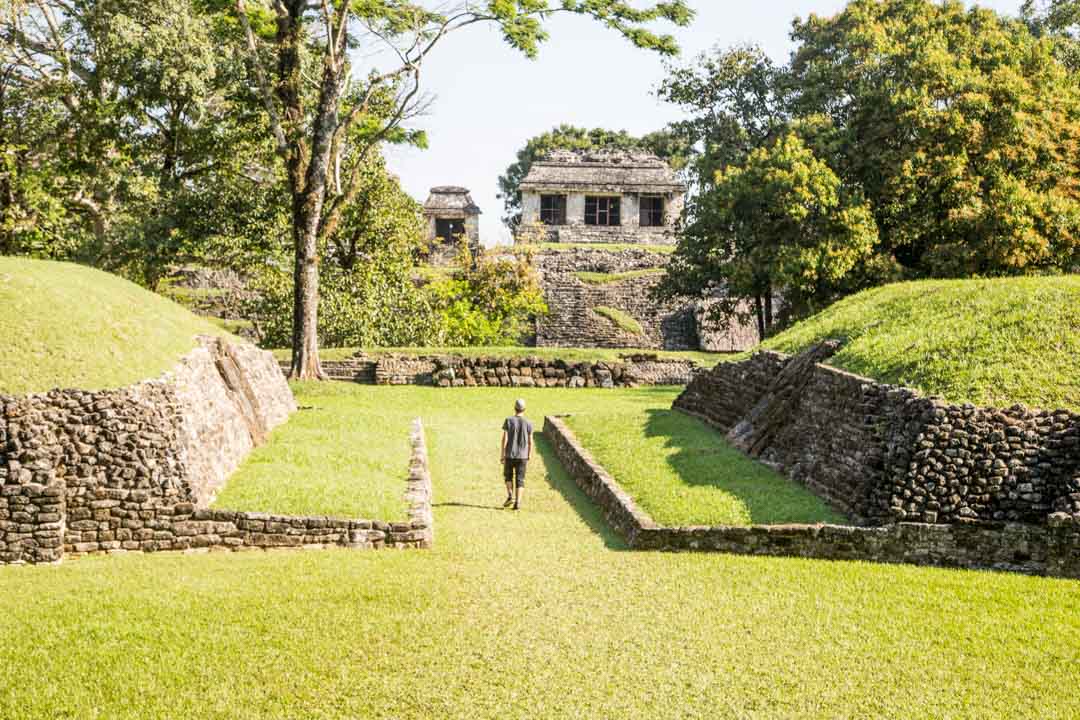 Palenque maya-raunio Meksiko