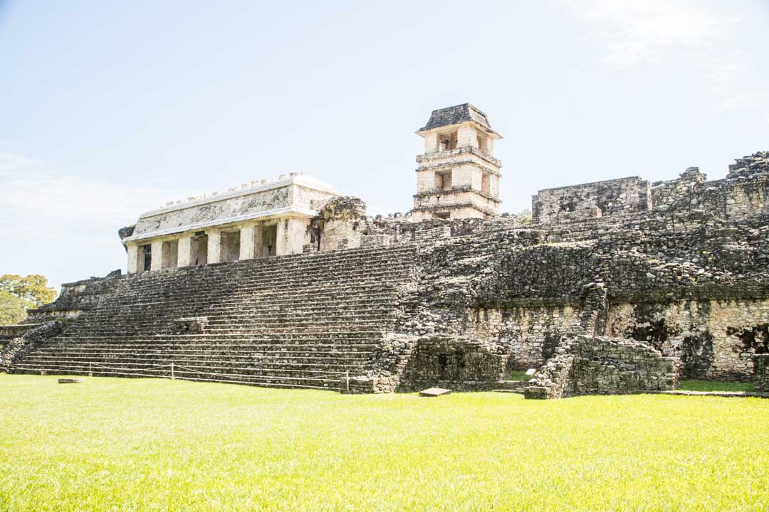 Palenque maya-raunio Meksiko