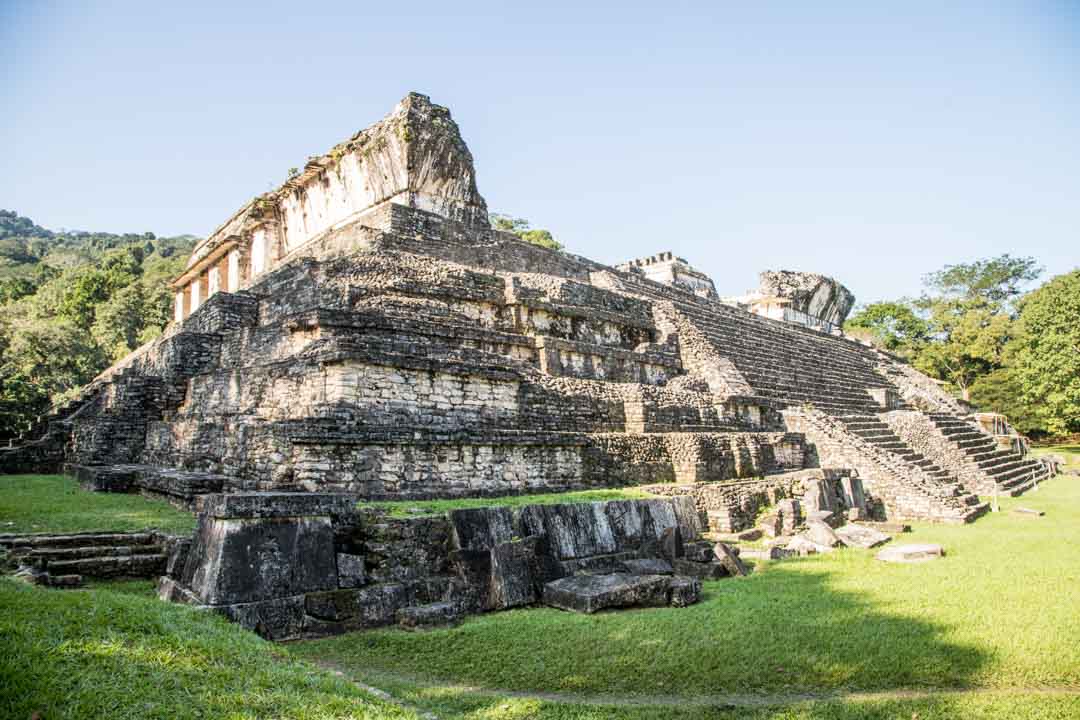 Palenque maya-raunio Meksiko