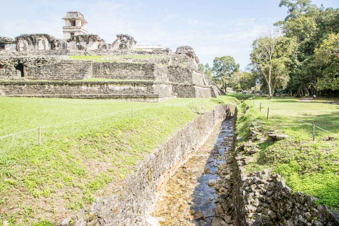 Palenque maya-raunio Meksiko