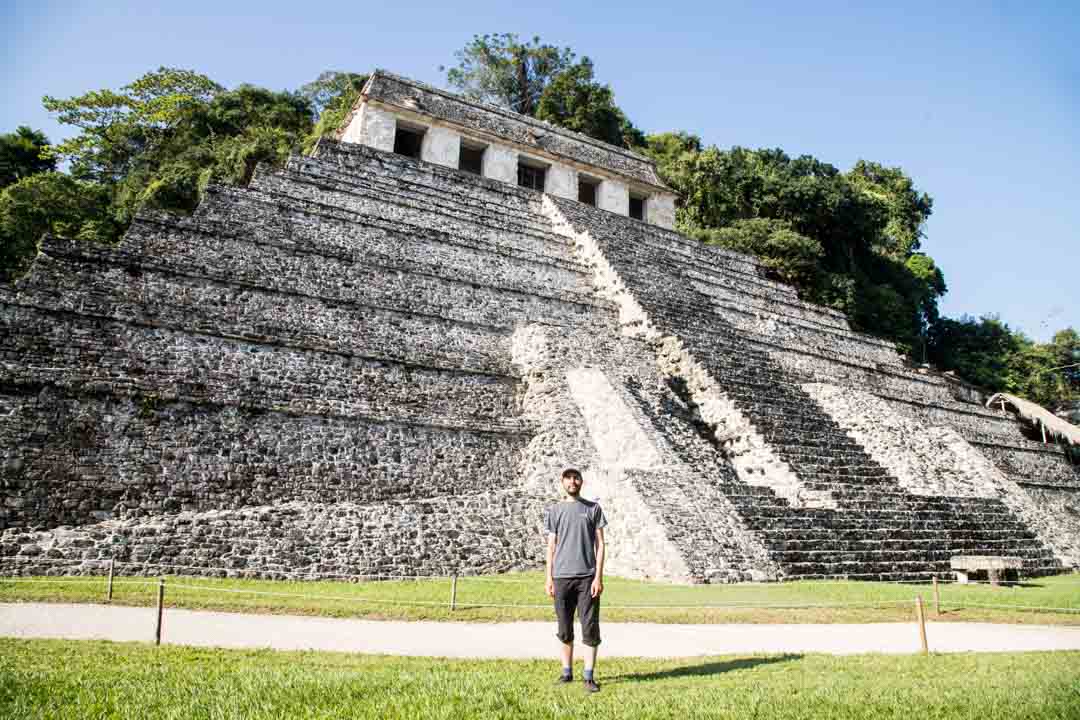 Palenque maya-raunio Meksiko