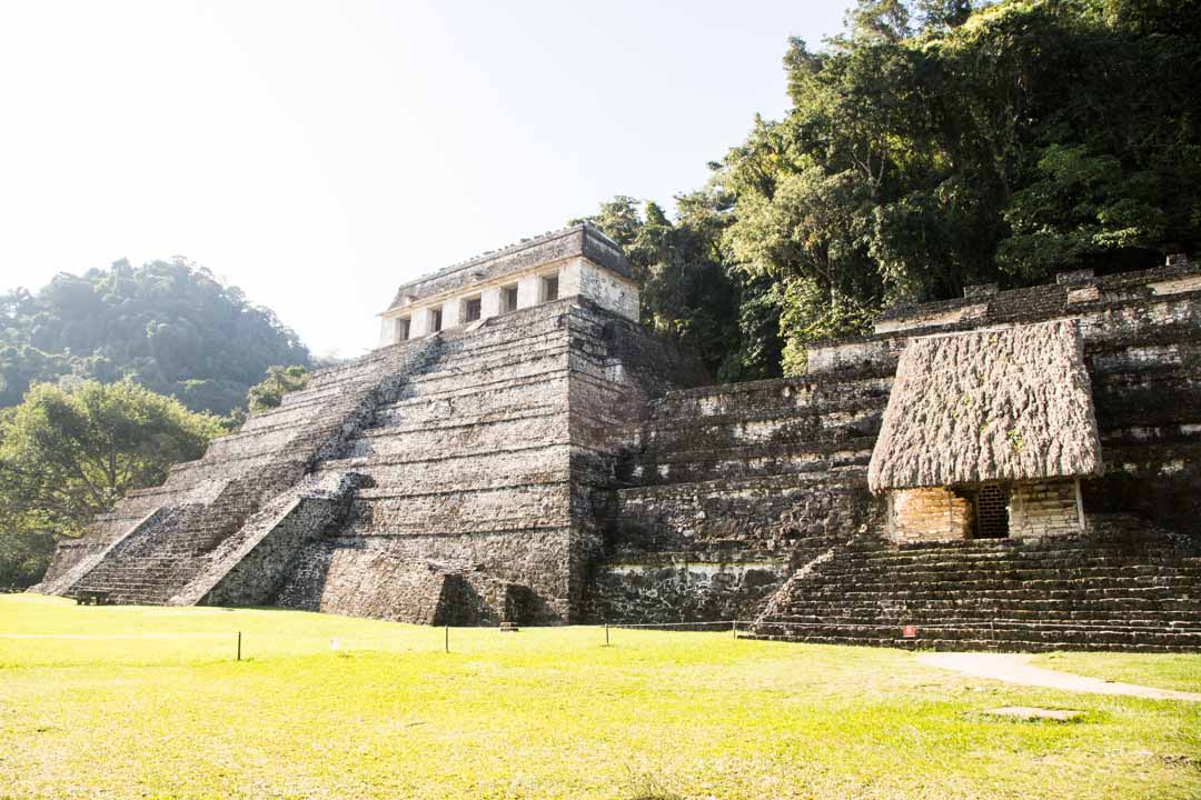 Palenque maya-raunio Meksiko