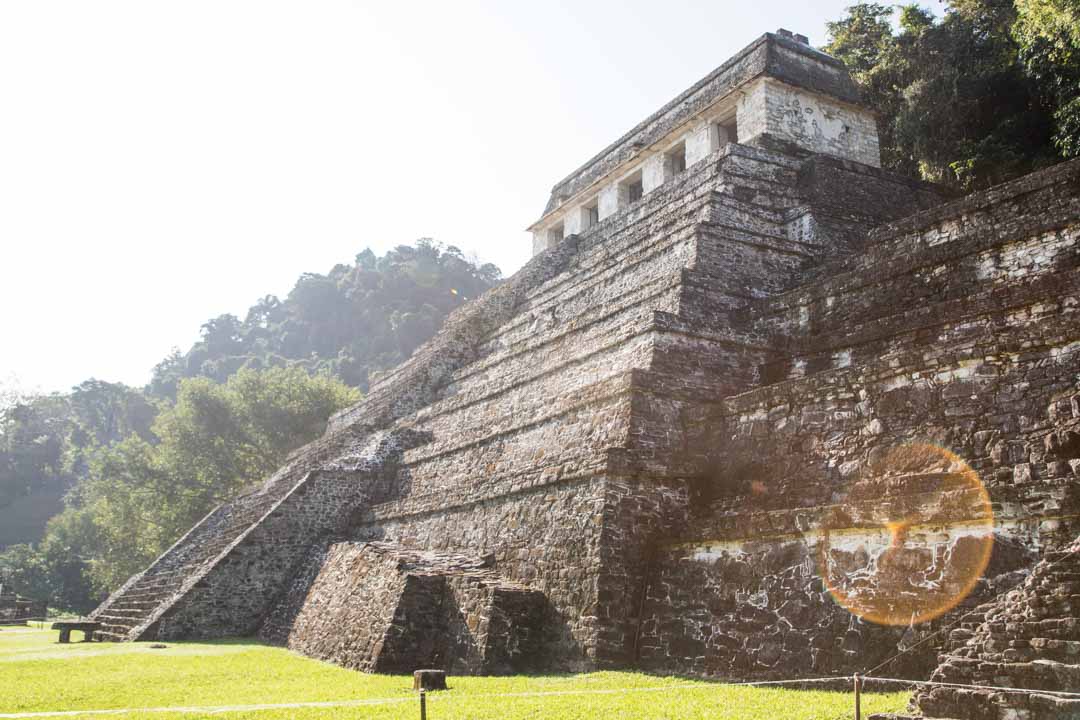 Palenque maya-raunio Meksiko