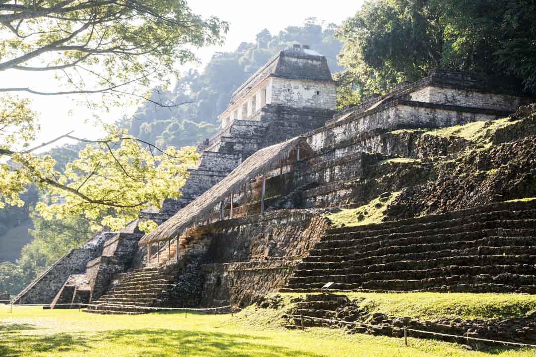 Palenque maya-raunio Meksiko